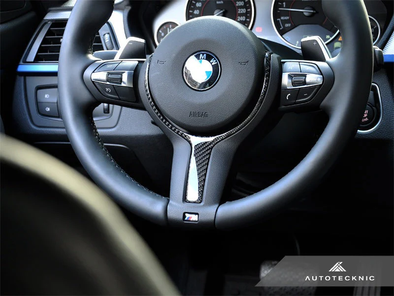 AutoTecknic Carbon Fiber M-Sport Steering Wheel Trim - F15 X5 | F16 X6 - Image 2