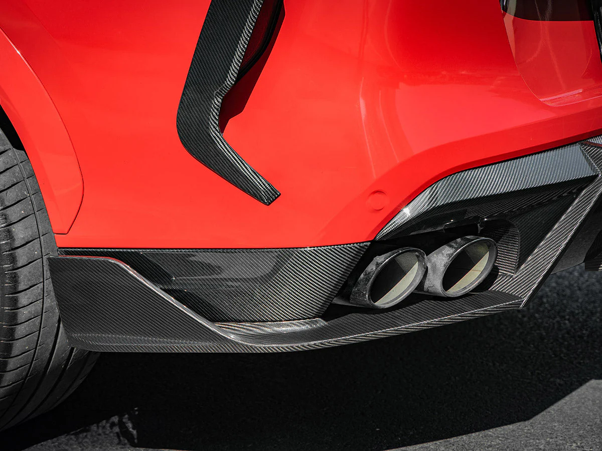 AutoTecknic Carbon Fiber Rear Splitter Set - F96 X6M - Image 2