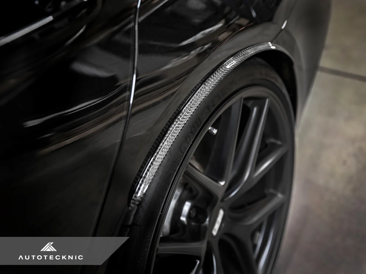 AutoTecknic Carbon Fiber Rear Wheel Arch Extension Set - F90 M5 - Image 5