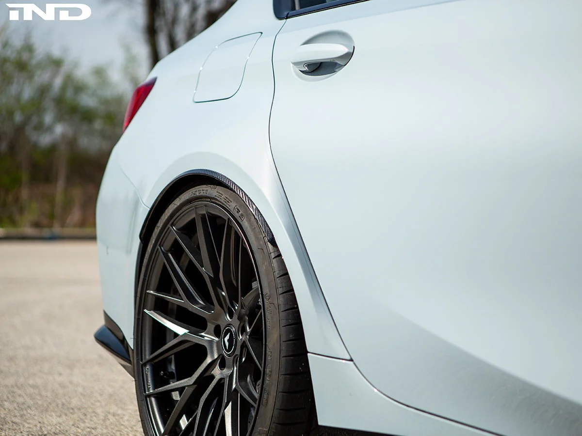 AutoTecknic Carbon Fiber Rear Wheel Arch Extension Set - G80 M3 - Image 2