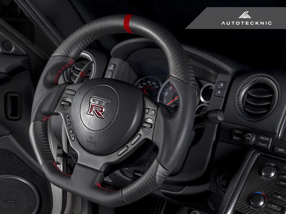 AutoTecknic Carbon Fiber Steering Wheel - Nissan R35 GTR 2009-2017 - Image 3