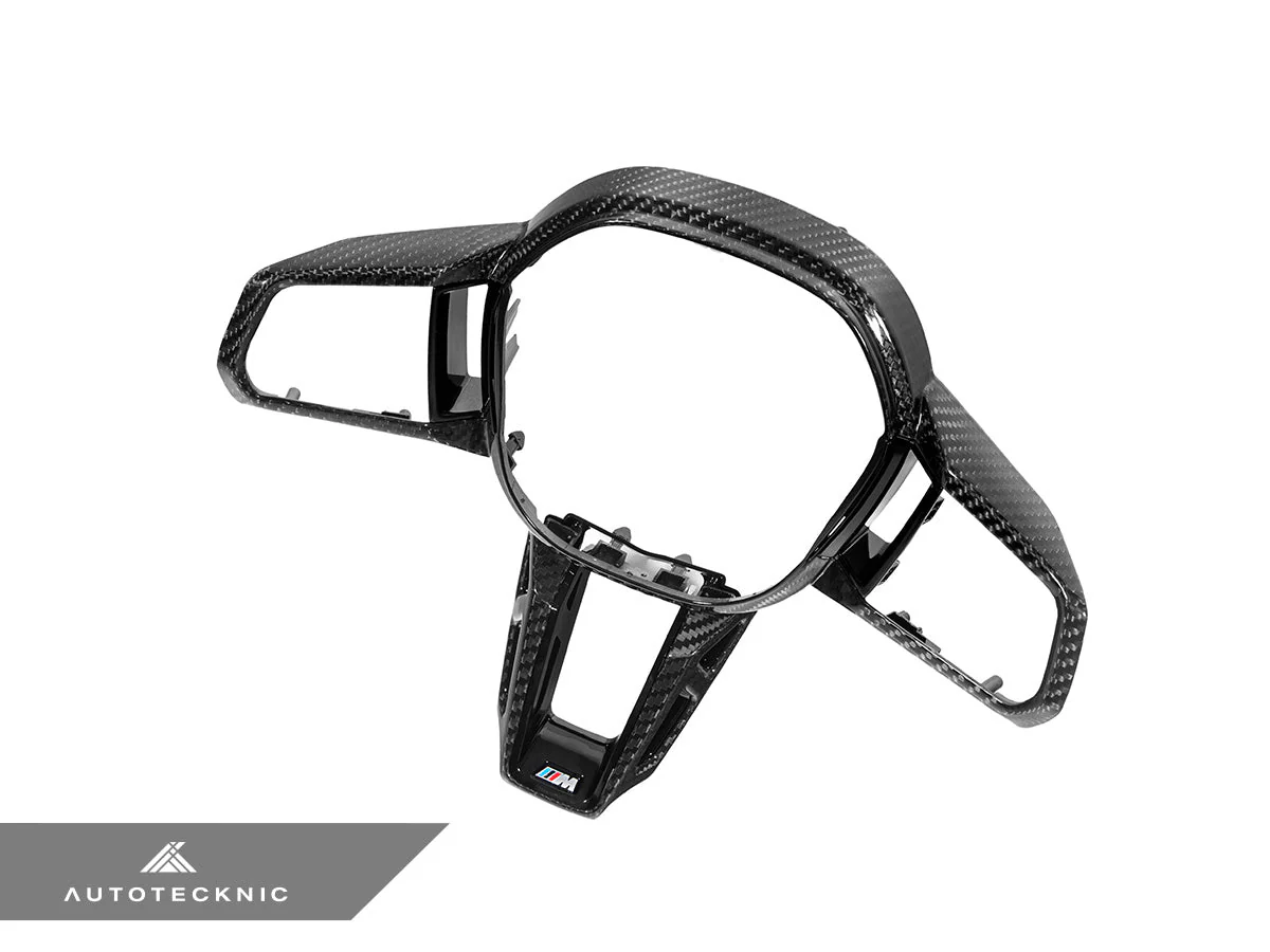 AutoTecknic Carbon Fiber Steering Wheel Trim - G90/ G99 M5 - Image 10