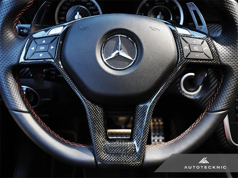 AutoTecknic Carbon Fiber Steering Wheel Trim - Mercedes Benz (Various Vehicles) - Image 4