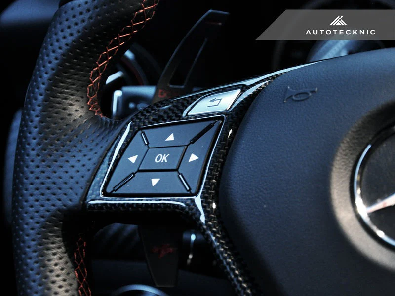 AutoTecknic Carbon Fiber Steering Wheel Trim - Mercedes Benz (Various Vehicles) - Image 5
