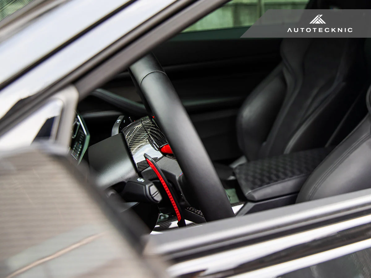 AutoTecknic Carbon LCI Steering Wheel Top Cover - G8X M2/ M3/ M4 - Image 4