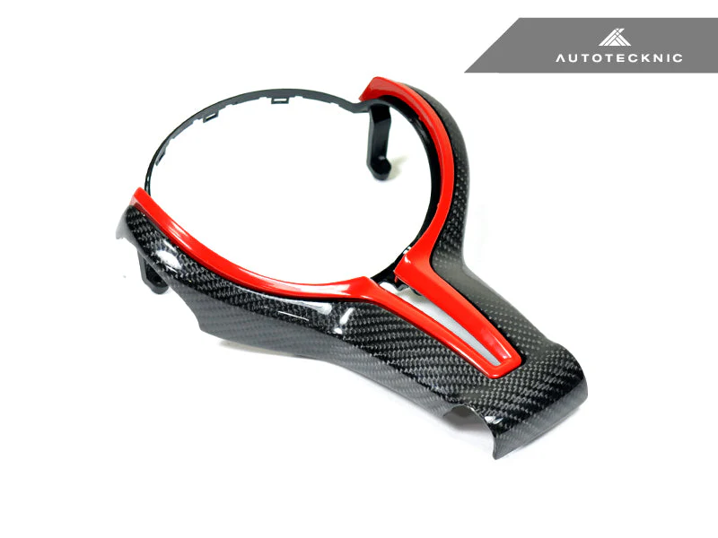 AutoTecknic Carbon Fiber Steering Wheel Trim Cover - F-Chassis M Vehicles - Image 5