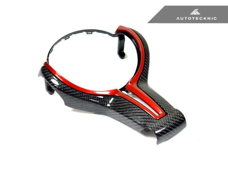 AutoTecknic Carbon Fiber Steering Wheel Trim Cover - F-Chassis M Vehicles - Image 7
