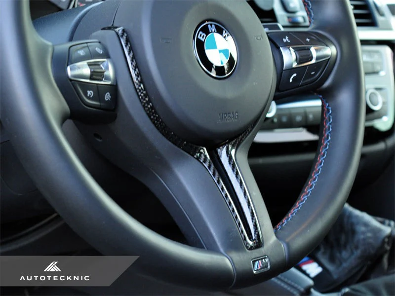 AutoTecknic Carbon Steering Wheel Trim - F87 M2 | F80 M3 | F82/ F83 M4 | F10 M5 LCI | F06/ F12/ F13 M6 - Image 2