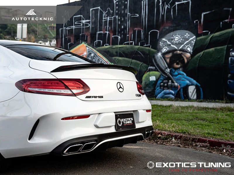 AutoTecknic Competition Carbon Trunk Lip Spoiler - Mercedes-Benz C205 C-Class Coupe - Image 5
