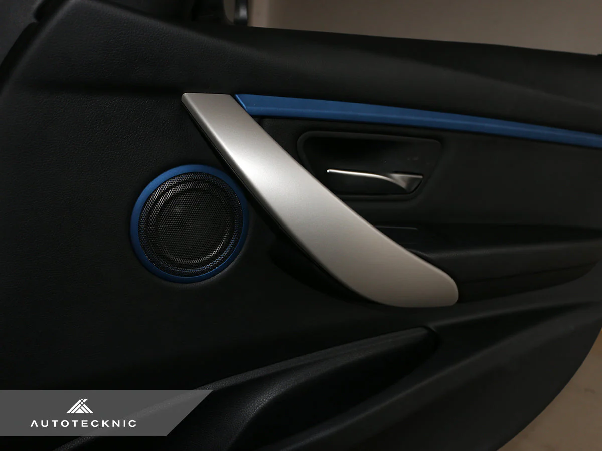 AutoTecknic Door Panel Speaker Mesh Cover Set - BMW F-Chassis - Image 2