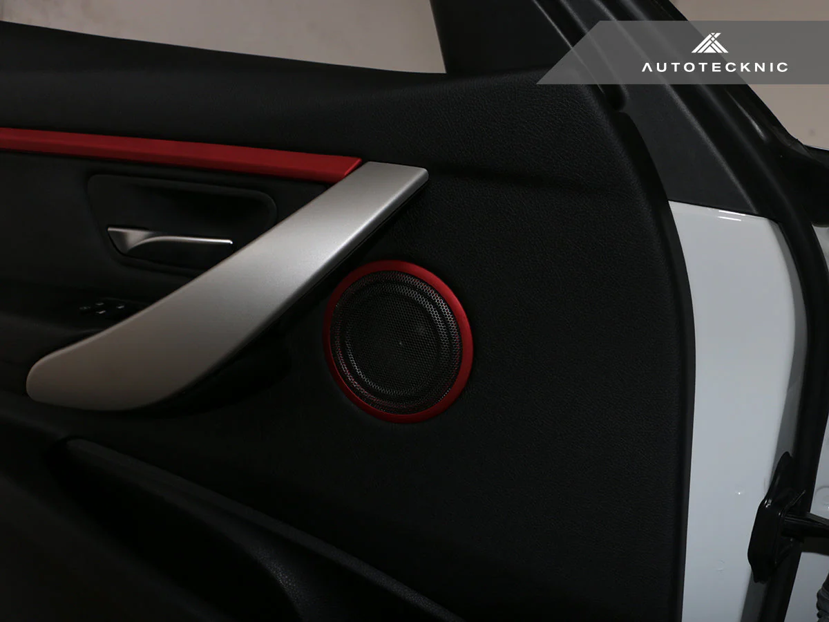 AutoTecknic Door Panel Speaker Mesh Cover Set - BMW F-Chassis - Image 3