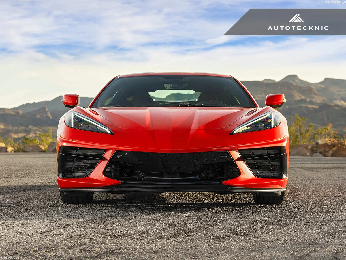 AutoTecknic Dry Carbon Competition Front Aero Lip - Corvette C8 2020-2023 - Image 2