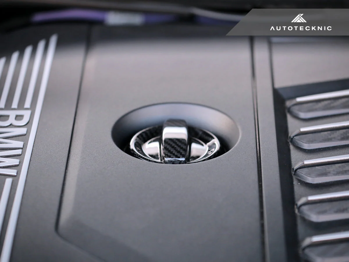 AutoTecknic Dry Carbon Competition Oil Cap Cover - F40 1-Series - Image 3