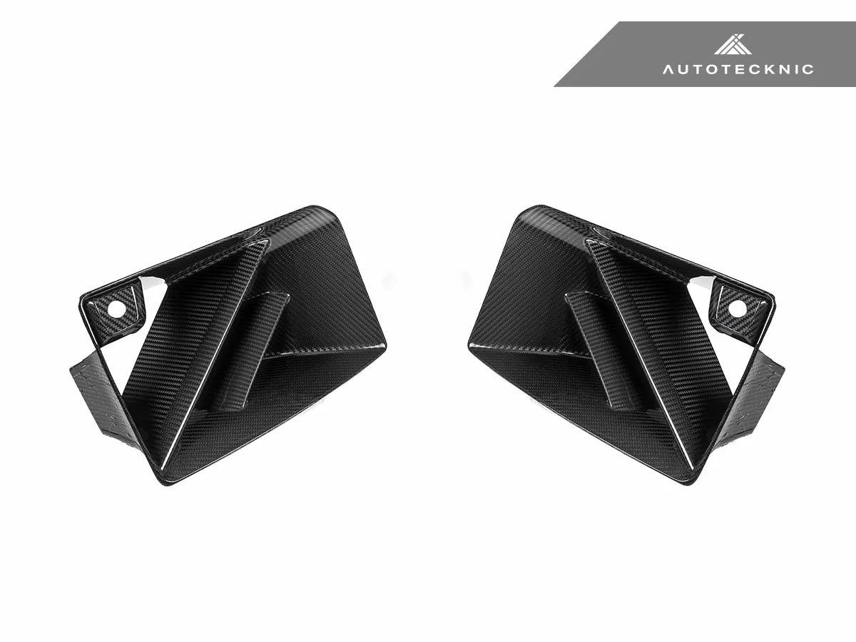 AutoTecknic Dry Carbon Corsa Front Bumper Lower Vent Set - G87 M2 - Image 3