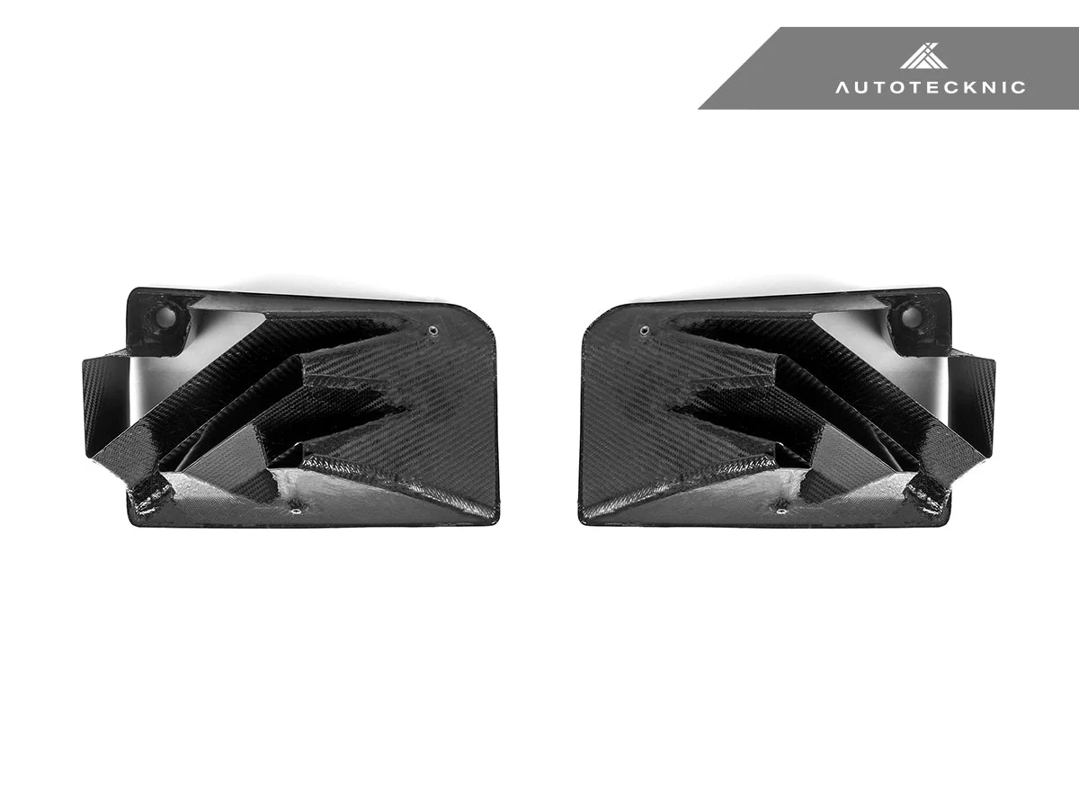 AutoTecknic Dry Carbon Corsa Front Bumper Lower Vent Set - G87 M2 - Image 6