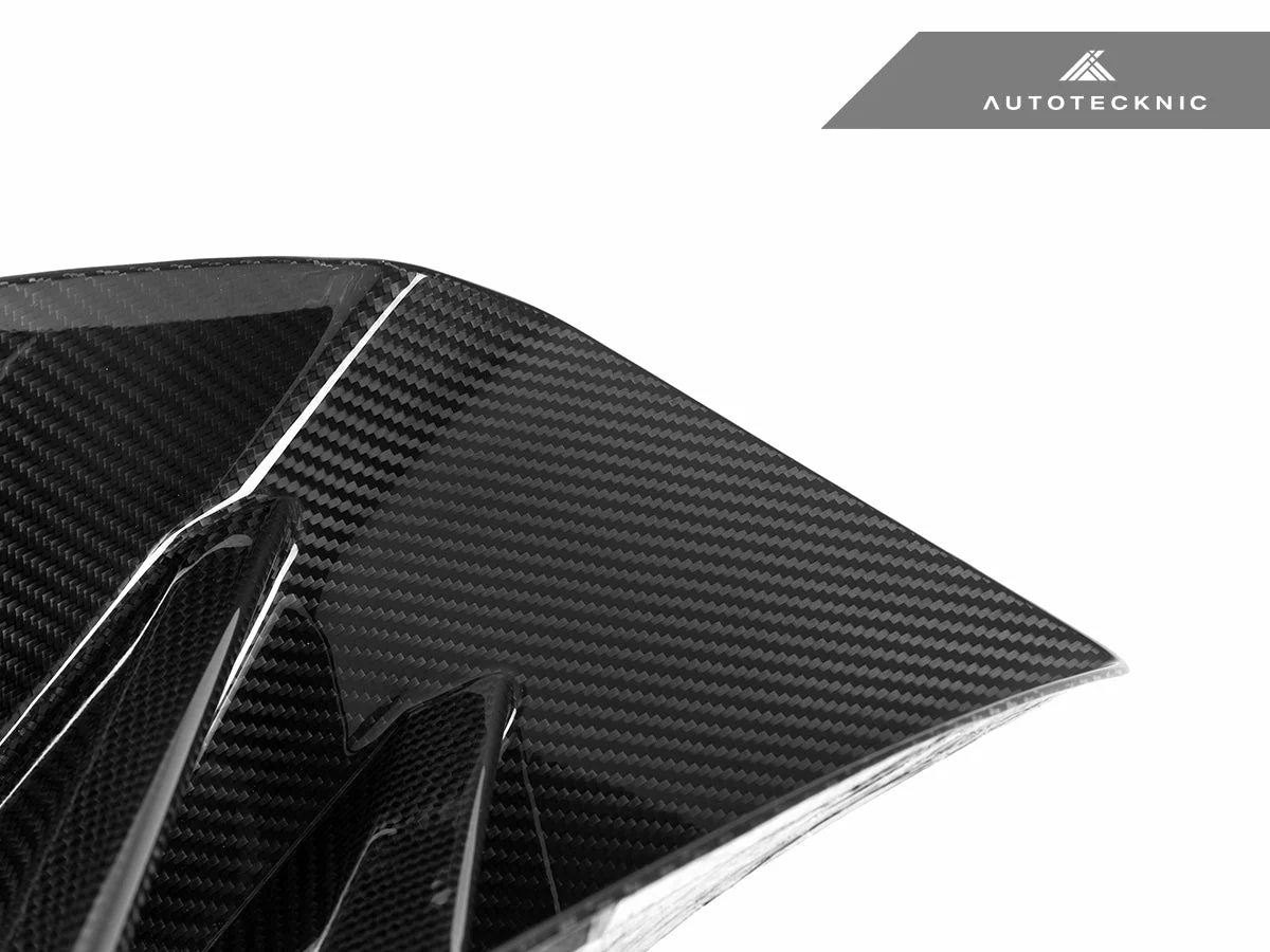 AutoTecknic Dry Carbon Corsa Front Bumper Lower Vent Set - G87 M2 - Image 7