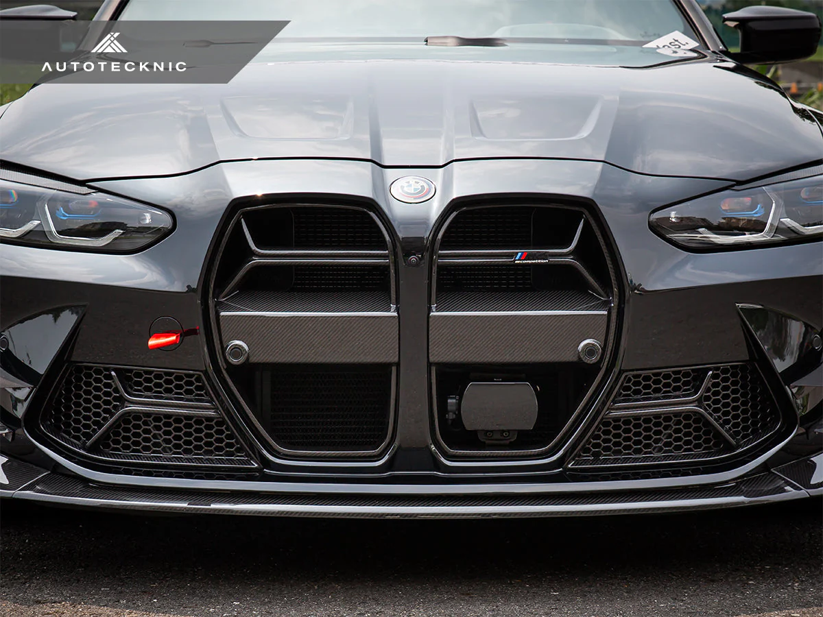 AutoTecknic Dry Carbon Corsa Front Bumper Lower Vent Set - G80 M3 | G82/ G83 M4 - Image 2