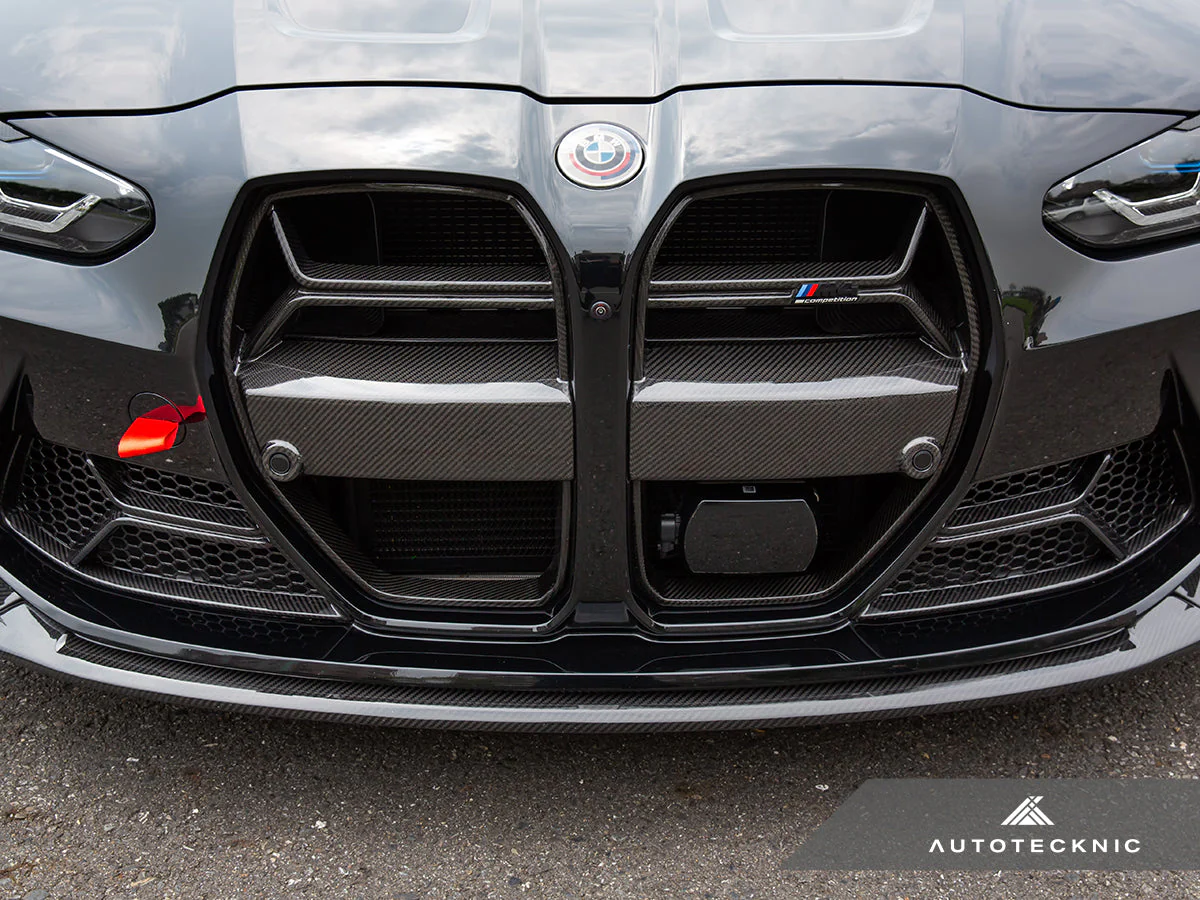 AutoTecknic Dry Carbon Corsa Front Bumper Lower Vent Set - G80 M3 | G82/ G83 M4 - Image 9