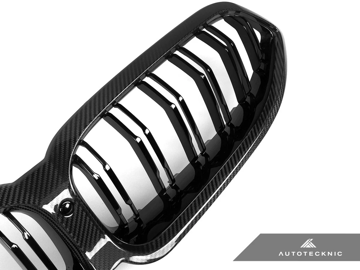 AutoTecknic Dry Carbon Dual-Slats Front Grille - G14/ G15/ G16 8-Series - Image 3