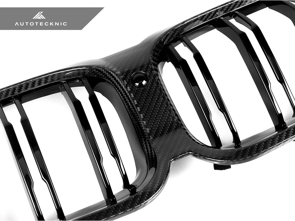 AutoTecknic Dry Carbon Dual-Slats Front Grille - G14/ G15/ G16 8-Series - Image 4