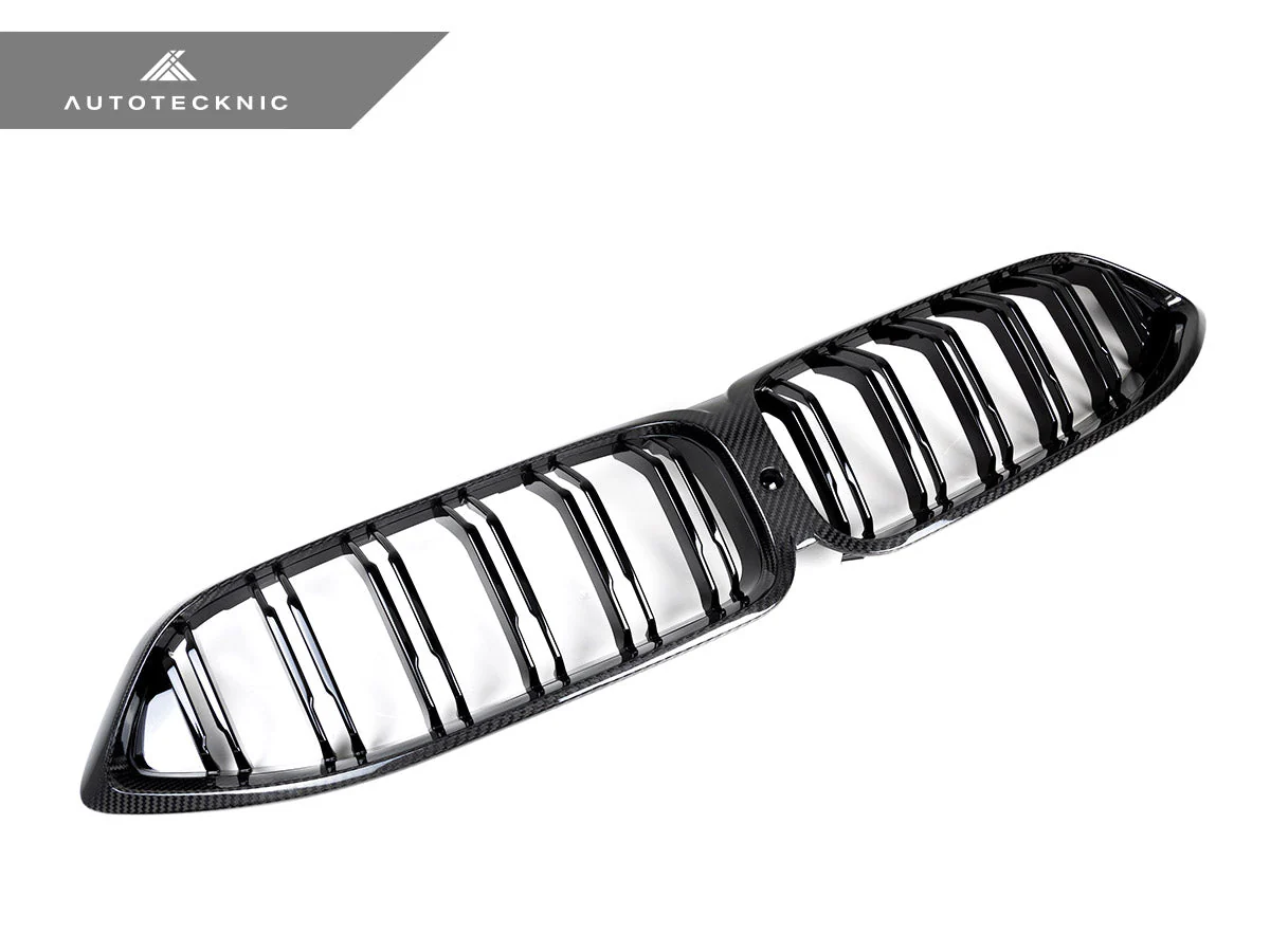 AutoTecknic Dry Carbon Dual-Slats Front Grille - G14/ G15/ G16 8-Series - Image 7