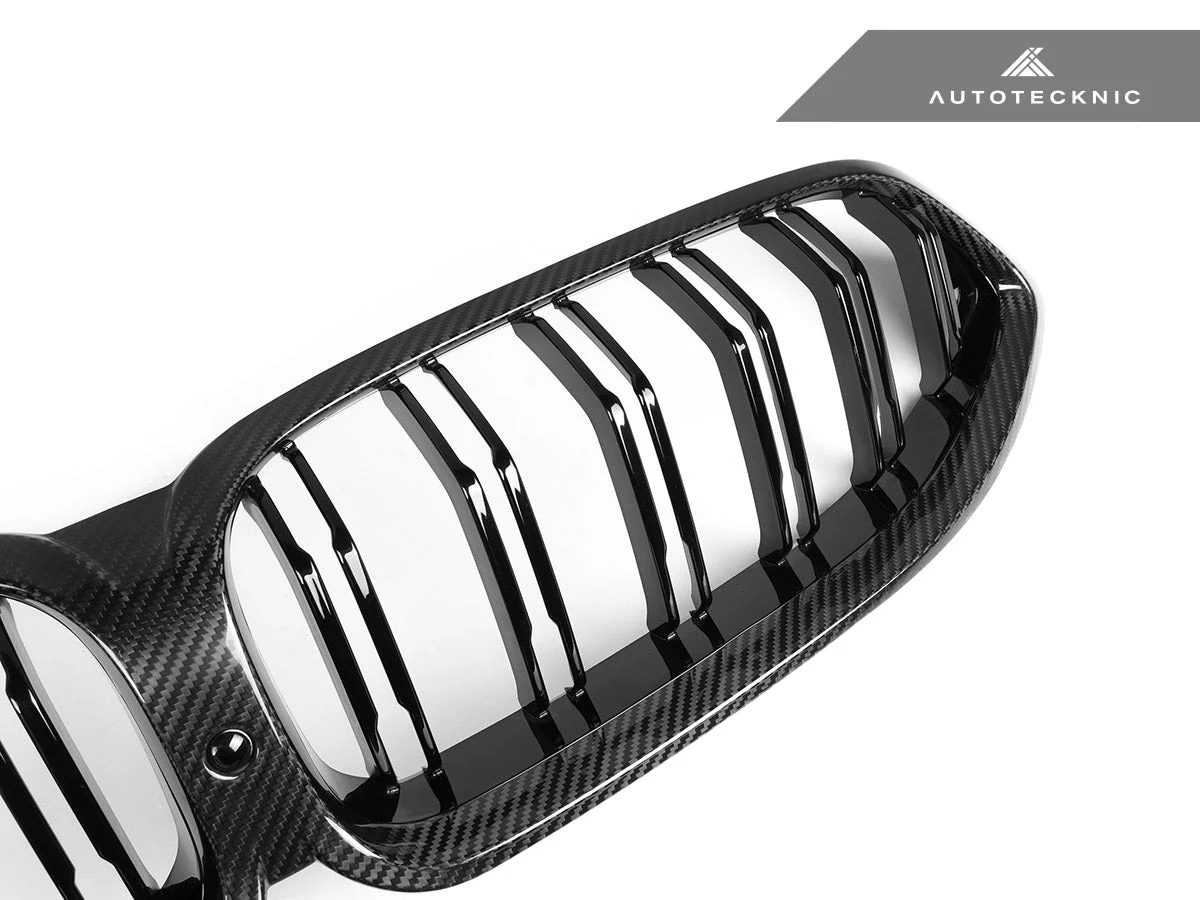 AutoTecknic Dry Carbon Dual-Slats Front Grille - G14/ G15/ G16 8-Series - Image 8