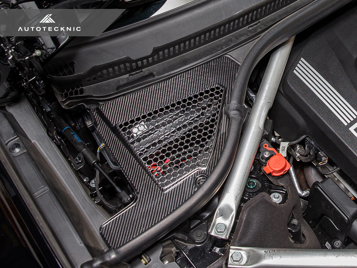 AutoTecknic Dry Carbon Engine Cowl Panel Trim Set - G05 X5 | G06 X6 | G07 X7 - Image 2