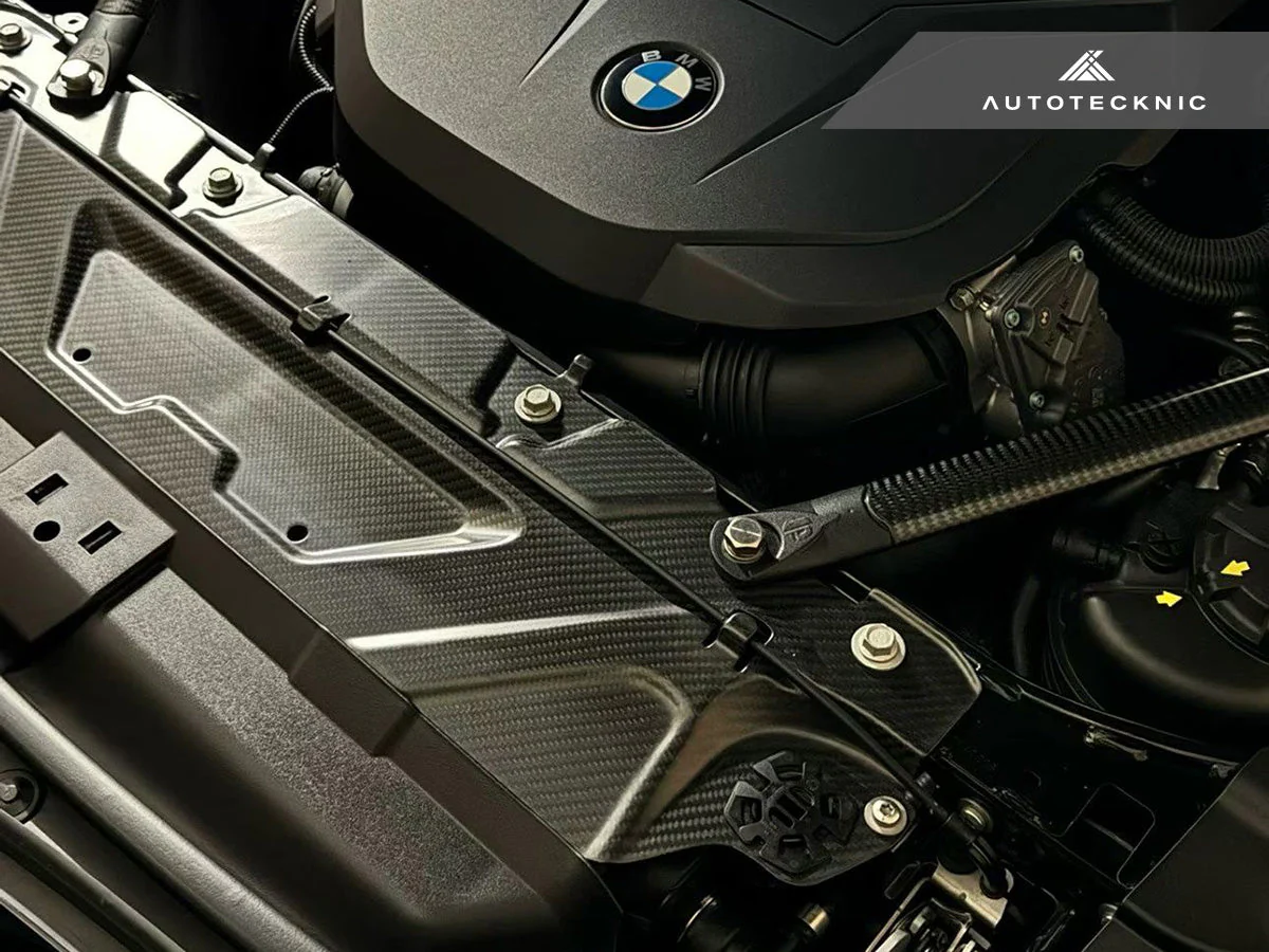 AutoTecknic Dry Carbon Fiber Cooling Shroud - G22/ G26 4-Series - Image 2