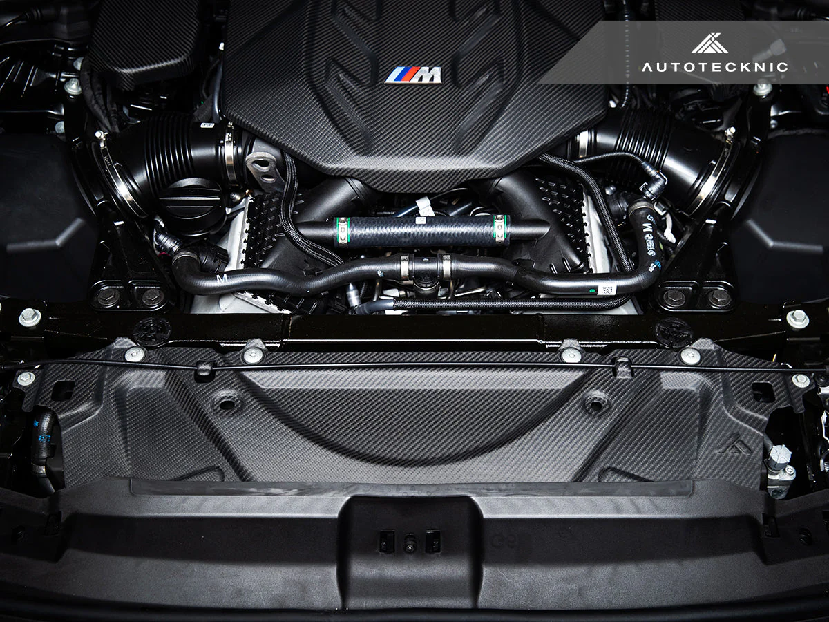 AutoTecknic Dry Carbon Fiber Crosslink Cooling Shroud - G90/ G99 M5 - Image 2