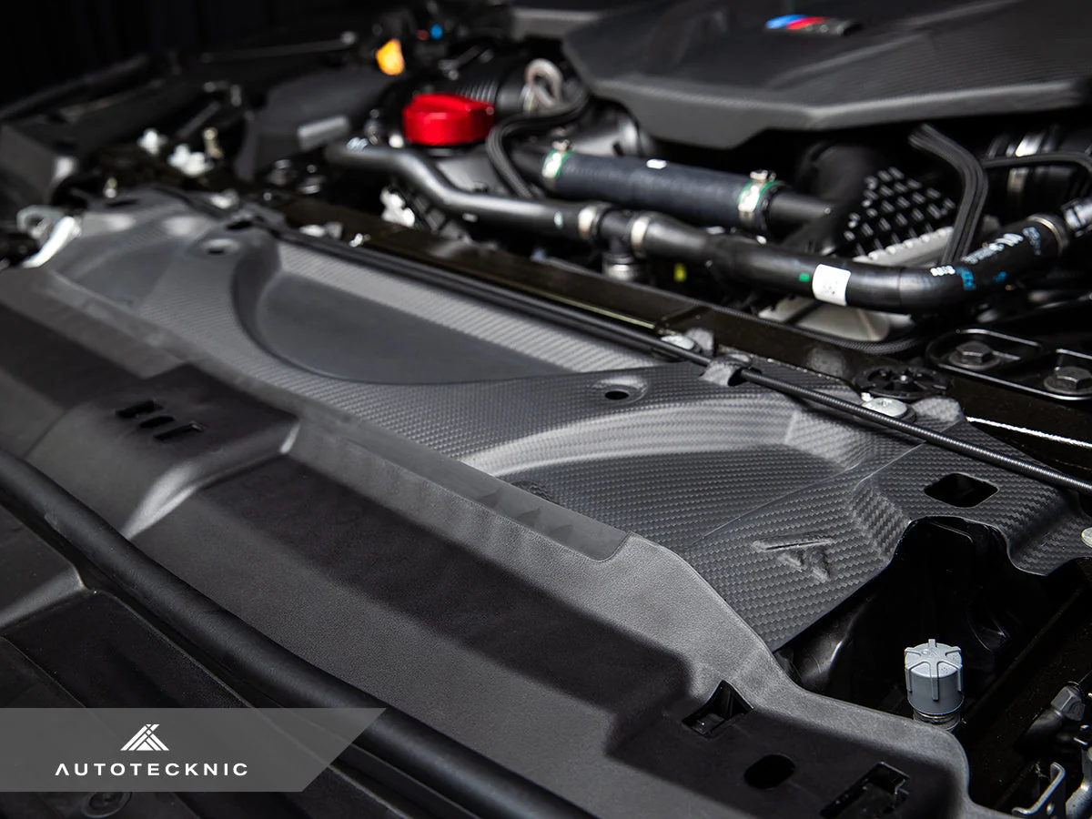 AutoTecknic Dry Carbon Fiber Crosslink Cooling Shroud - G90/ G99 M5 - Image 4