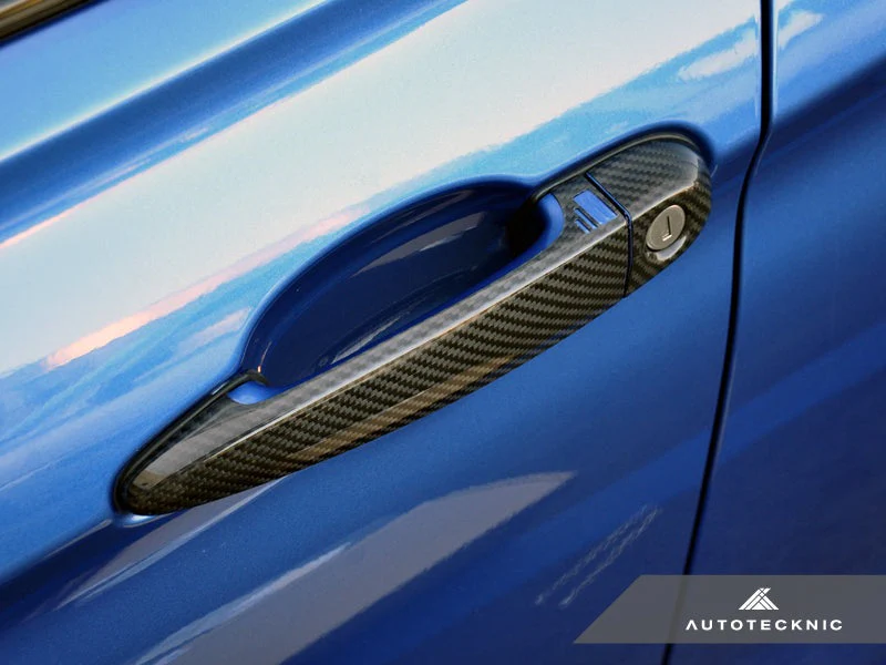 AutoTecknic Dry Carbon Fiber Door Handle Trims - F30/ F31/ F34 3-Series - Image 3