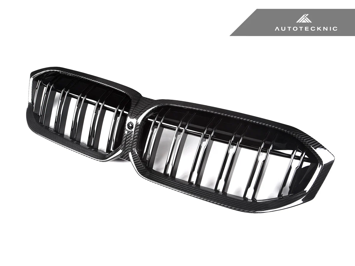 AutoTecknic Dry Carbon Fiber Dual-Slat Front Grille - G20 3-Series LCI - Image 4