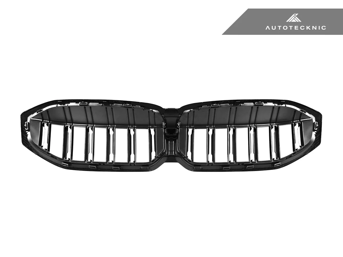 AutoTecknic Dry Carbon Fiber Dual-Slat Front Grille - G20 3-Series LCI - Image 6