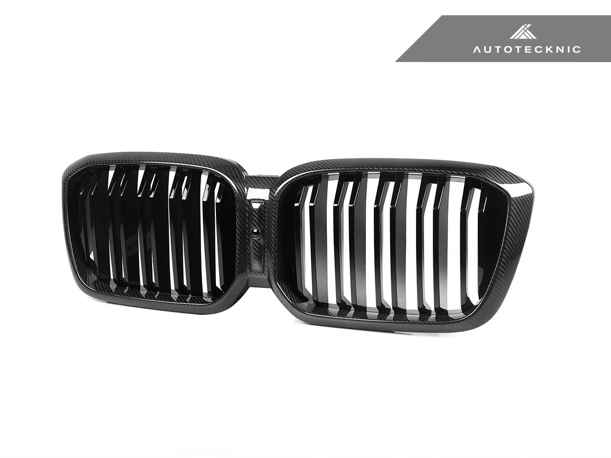 AutoTecknic Dry Carbon Fiber Dual-Slats Front Grille Set - F97 X3M LCI | F98 X4M LCI - Image 3