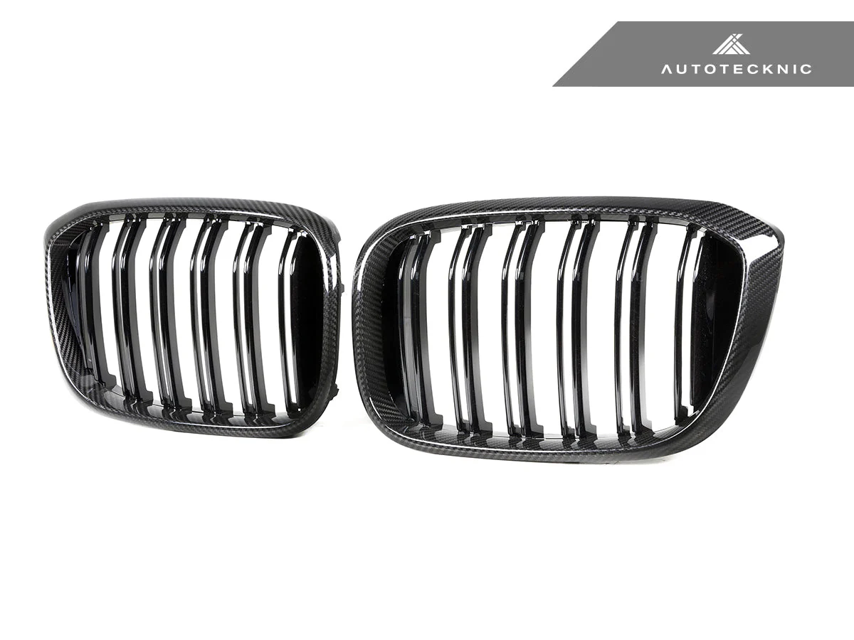 AutoTecknic Dry Carbon Fiber Dual-Slats Front Grille Set - G01 X3 | G02 X4 Pre-LCI - Image 2