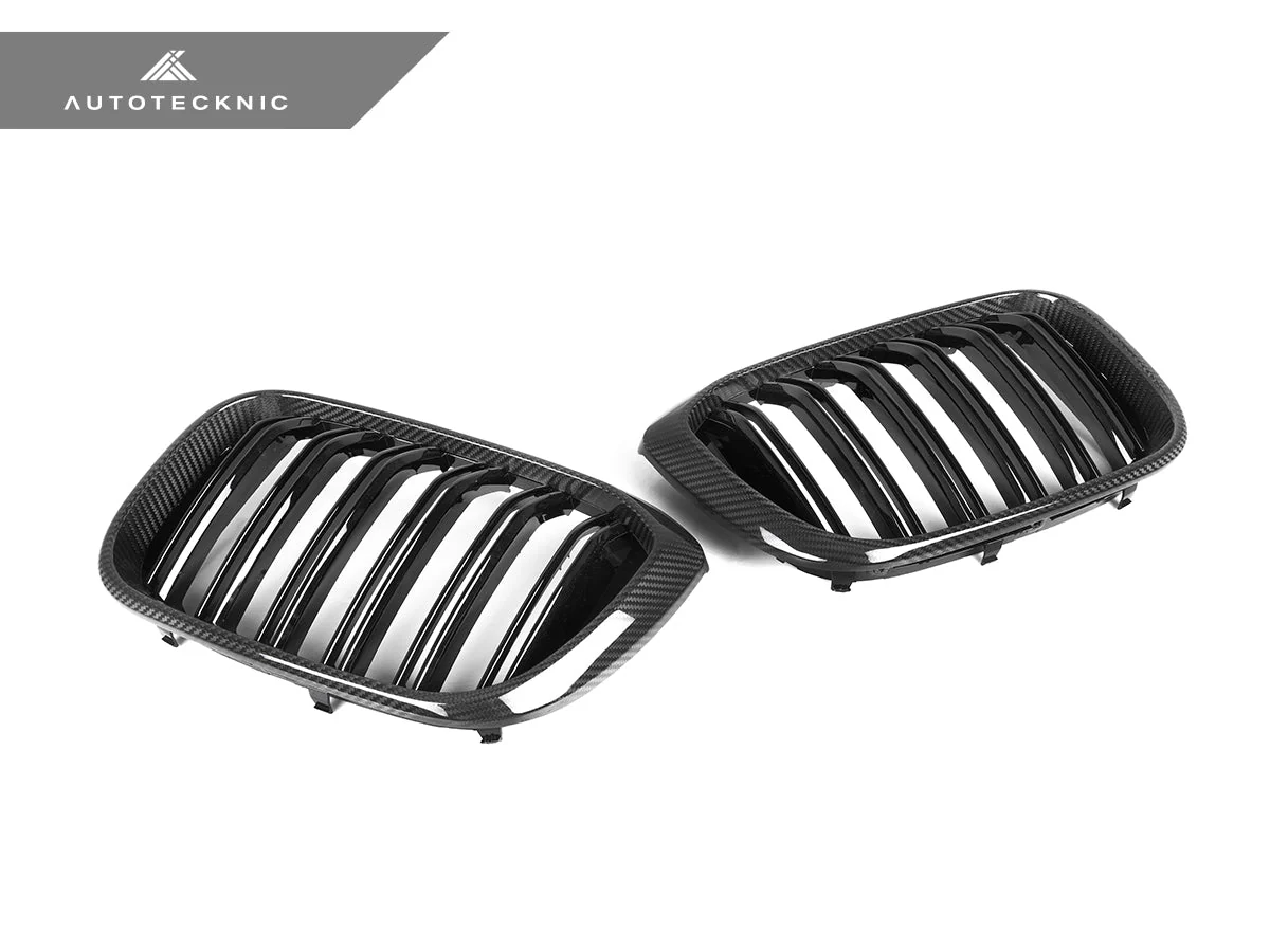 AutoTecknic Dry Carbon Fiber Dual-Slats Front Grille Set - G01 X3 | G02 X4 Pre-LCI - Image 3