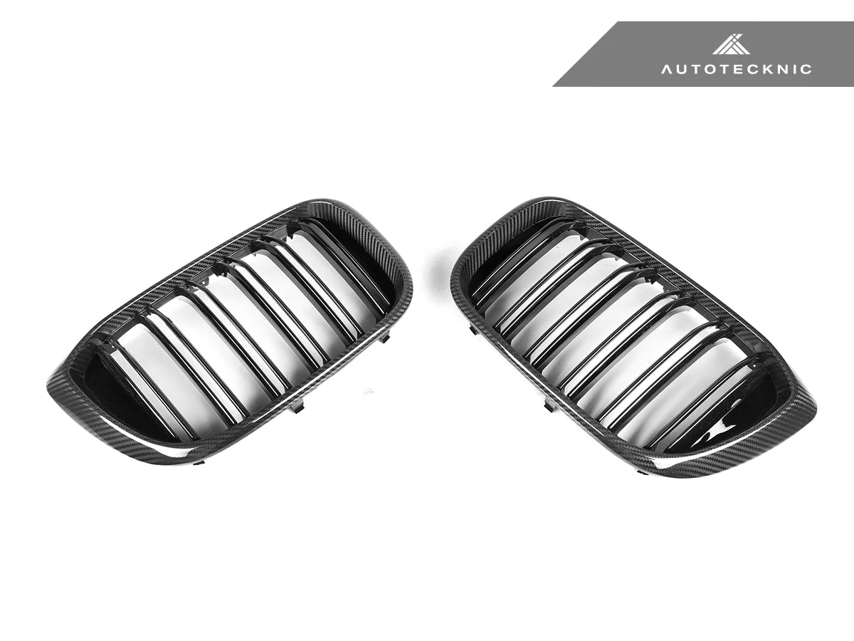 AutoTecknic Dry Carbon Fiber Dual-Slats Front Grille Set - G01 X3 | G02 X4 Pre-LCI - Image 5