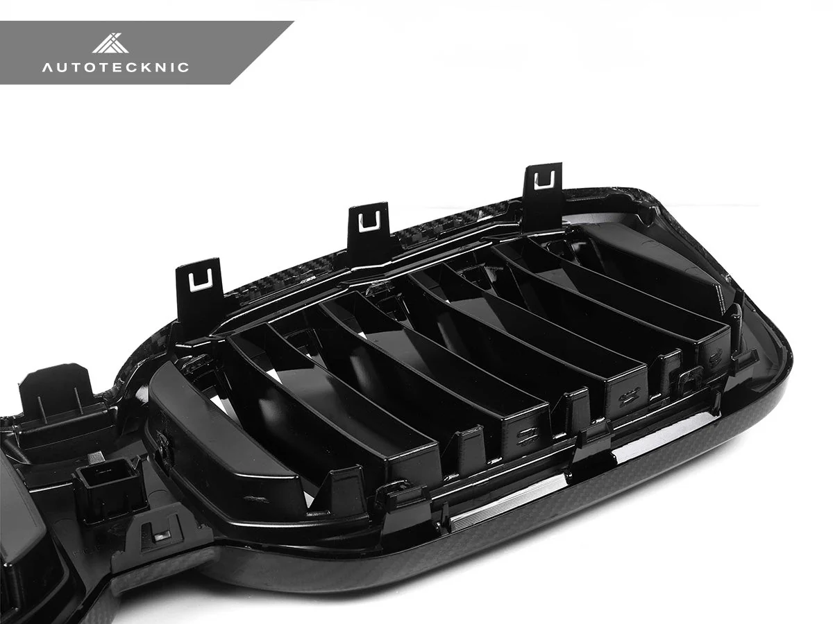 AutoTecknic Dry Carbon Fiber Dual-Slats Front Grille Set - G01 X3 LCI | G02 X4 LCI - Image 6