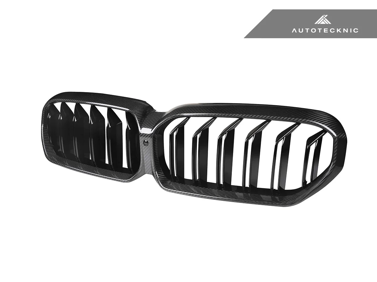 AutoTecknic Dry Carbon Fiber Dual-Slats Front Grilles - G30 5-Series LCI - Image 6