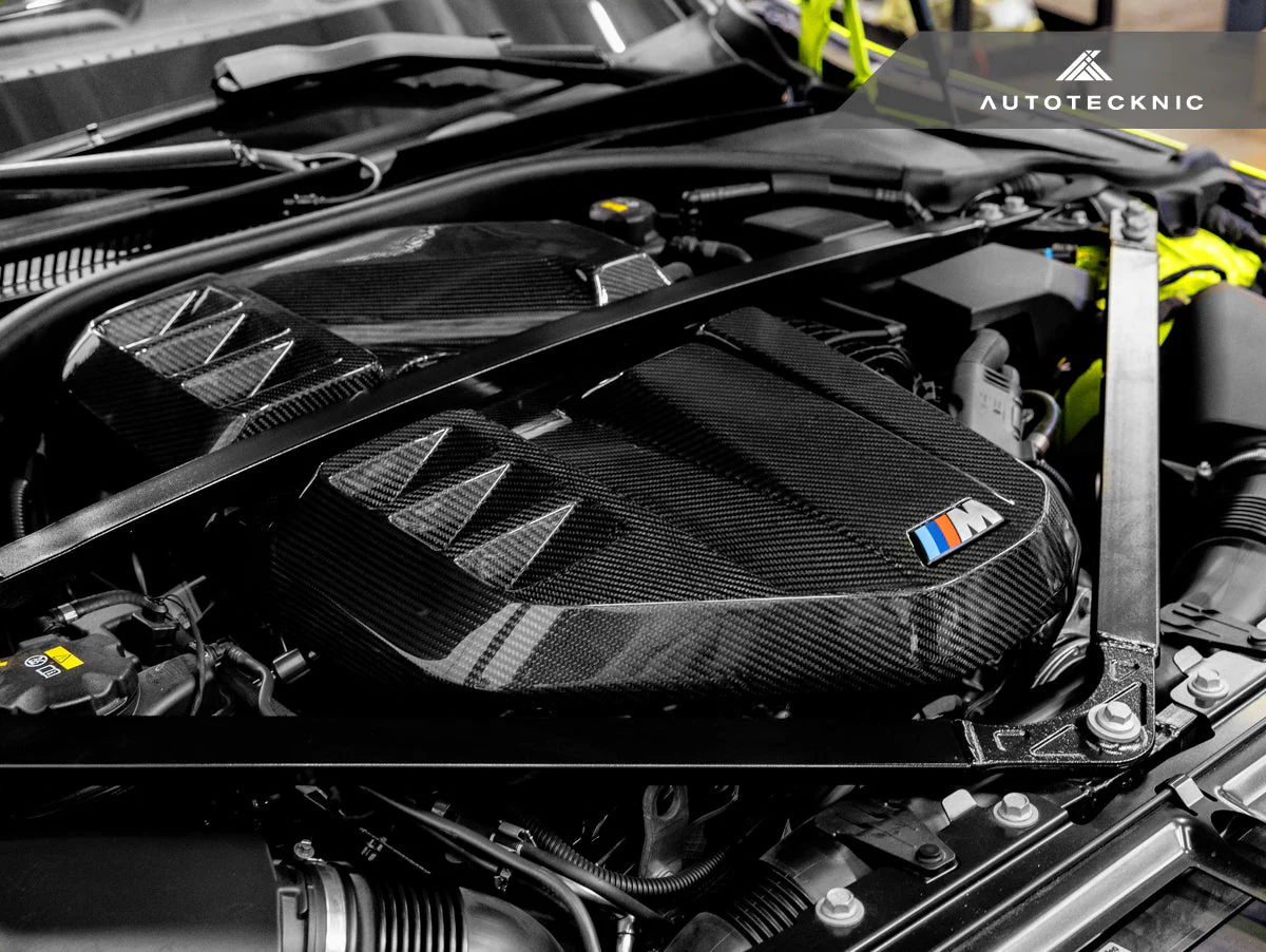 AutoTecknic Dry Carbon Fiber Engine Cover - G80 M3 | G82/ G83 M4 - Image 2