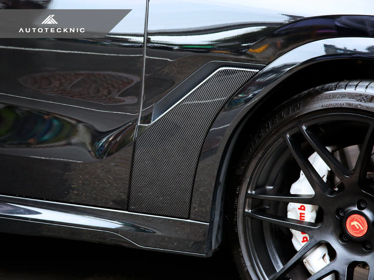 AutoTecknic Dry Carbon Fiber Fender Trim Set - G06 X6 - Image 4