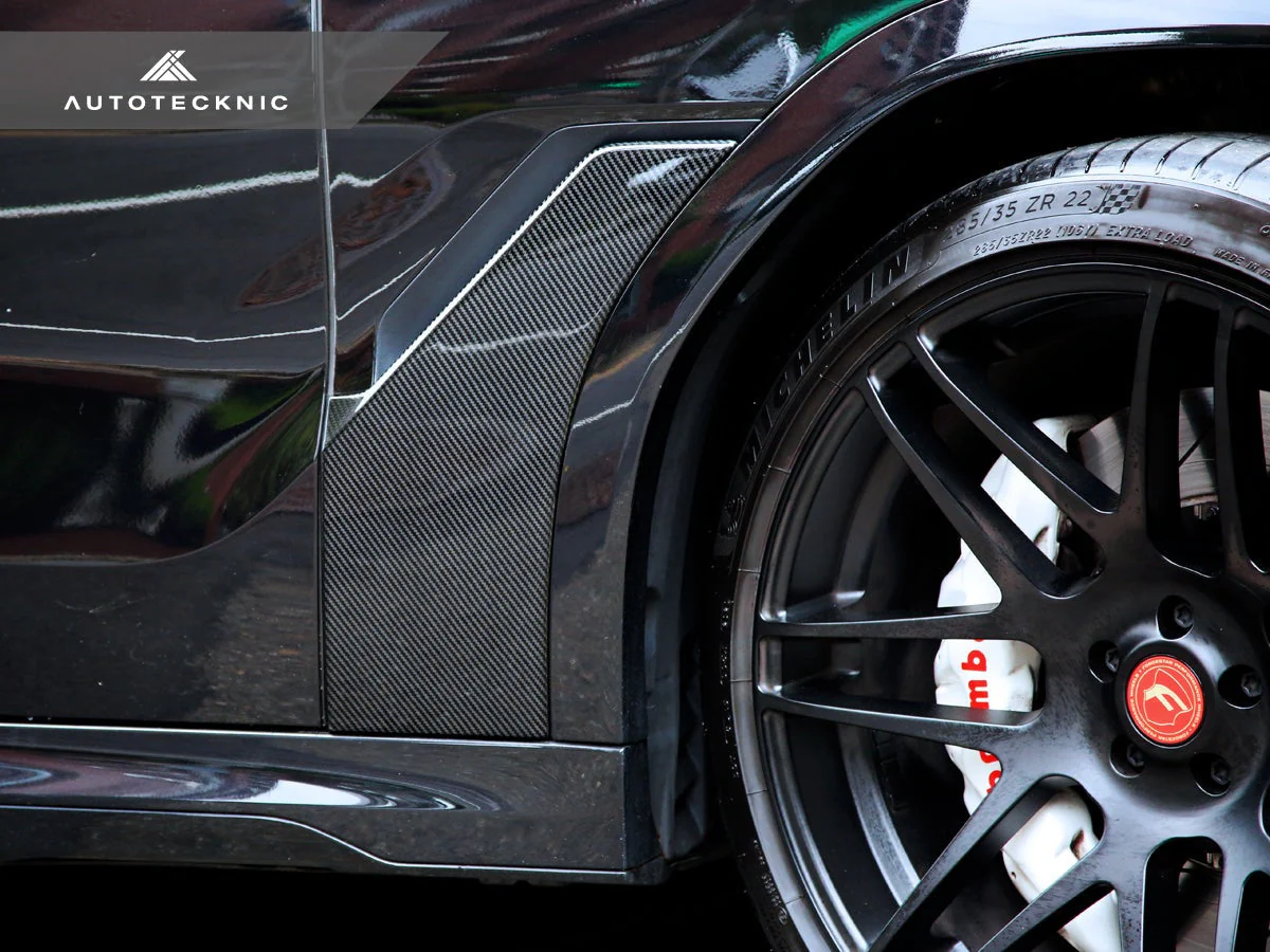 AutoTecknic Dry Carbon Fiber Fender Trim Set - G06 X6 - Image 5