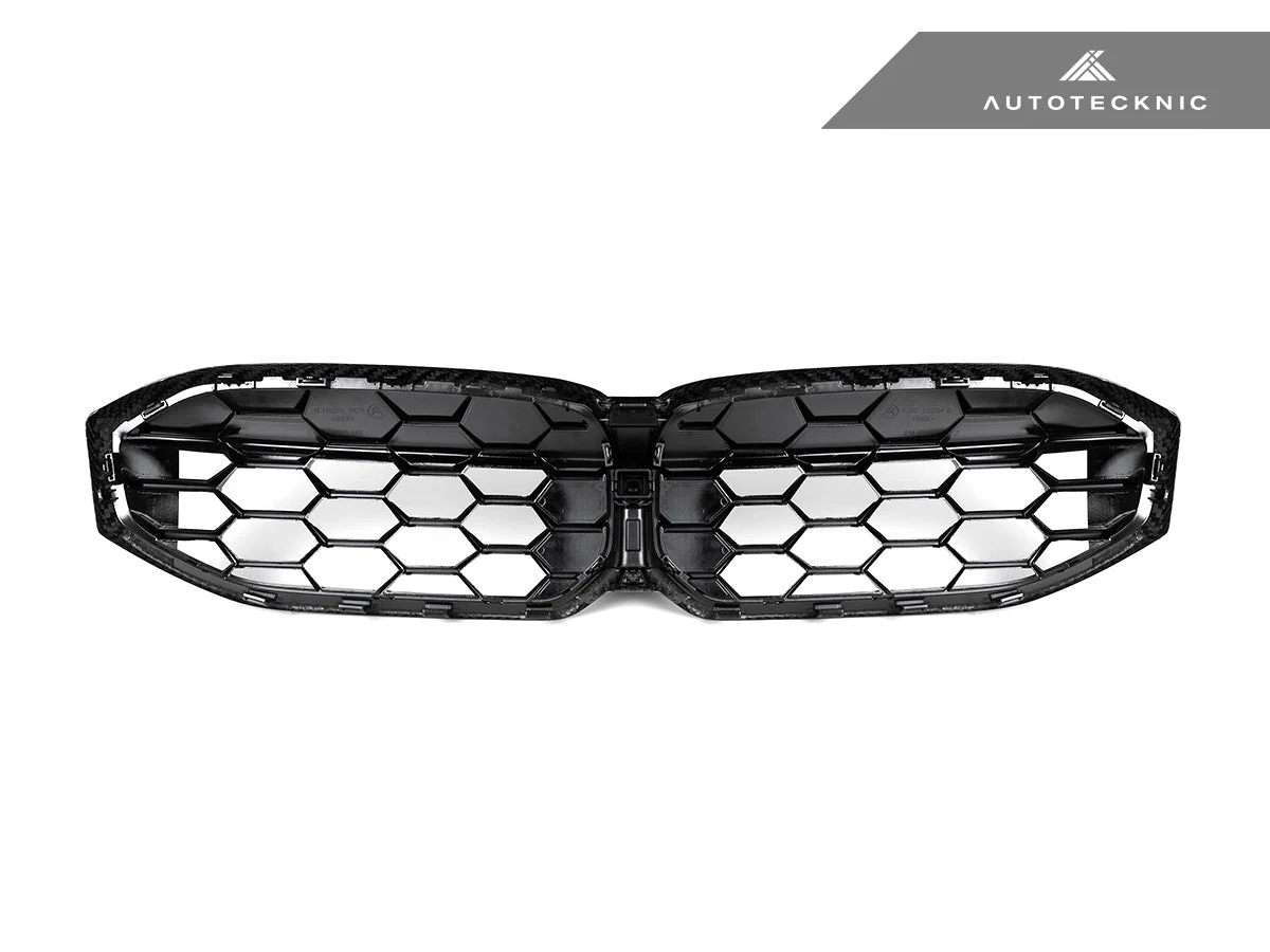 AutoTecknic Dry Carbon Fiber Honeycomb Front Grille - G20 3-Series LCI - Image 5
