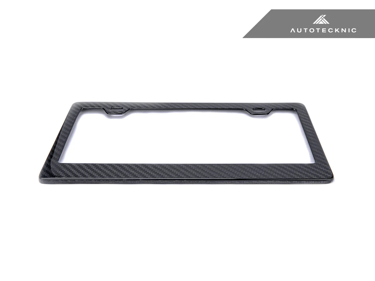 AutoTecknic Dry Carbon Fiber License Plate Frame - Image 2