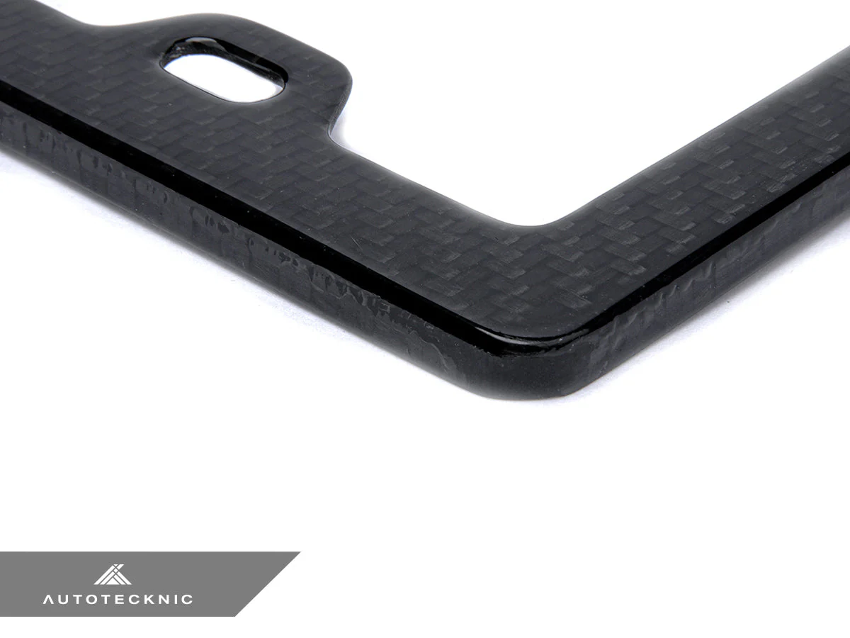 AutoTecknic Dry Carbon Fiber License Plate Frame - Image 3