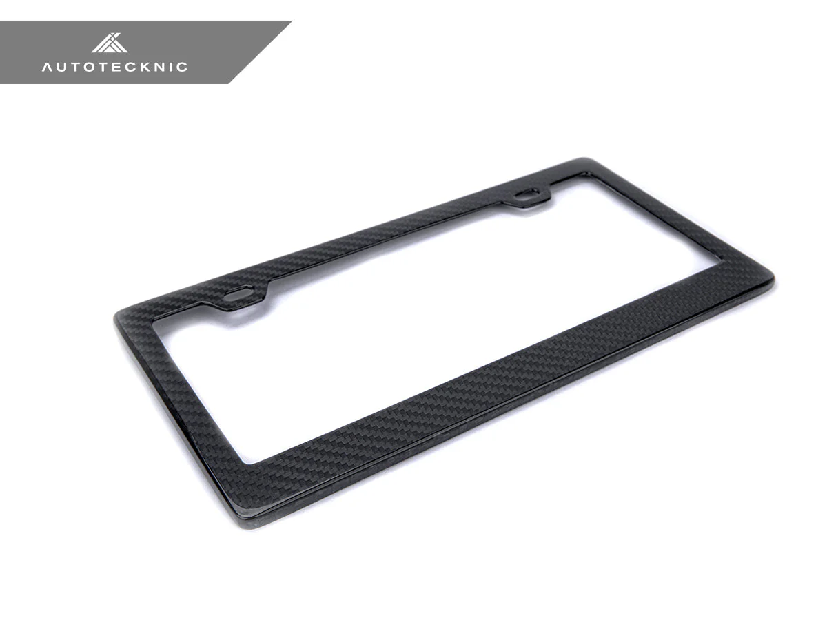 AutoTecknic Dry Carbon Fiber License Plate Frame - Image 4