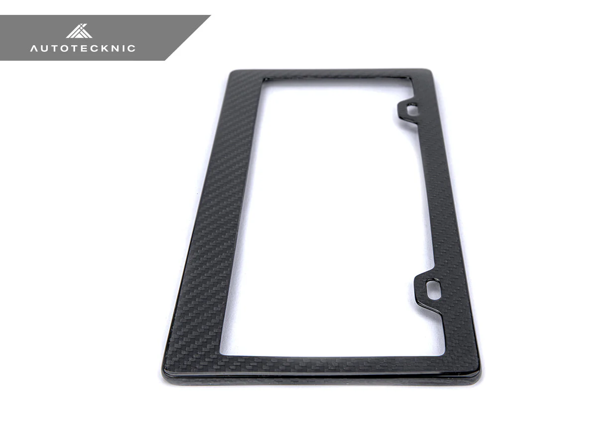 AutoTecknic Dry Carbon Fiber License Plate Frame - Image 5
