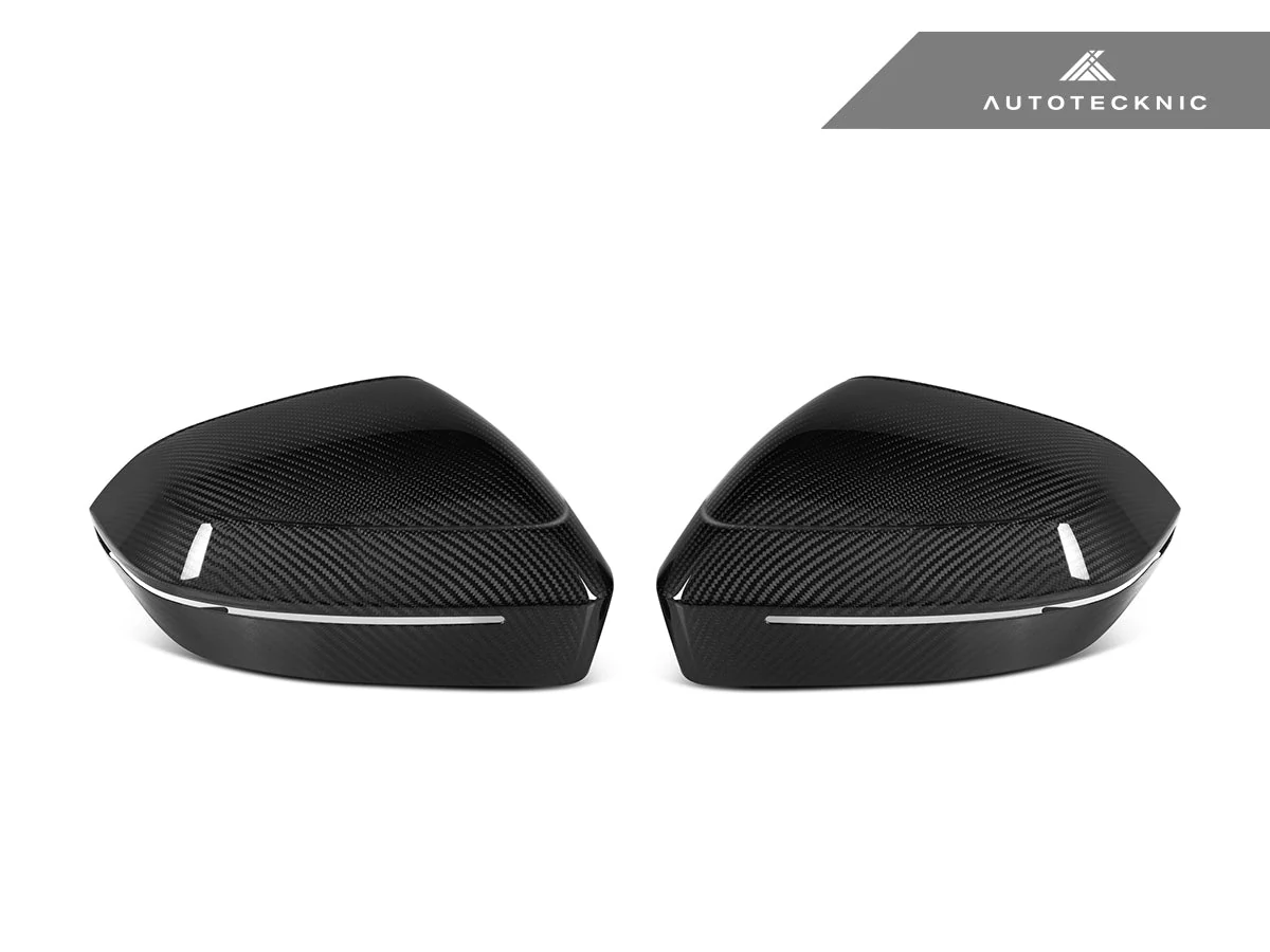 AutoTecknic Dry Carbon Fiber Mirror Cap Set - G45 X3 - Image 9