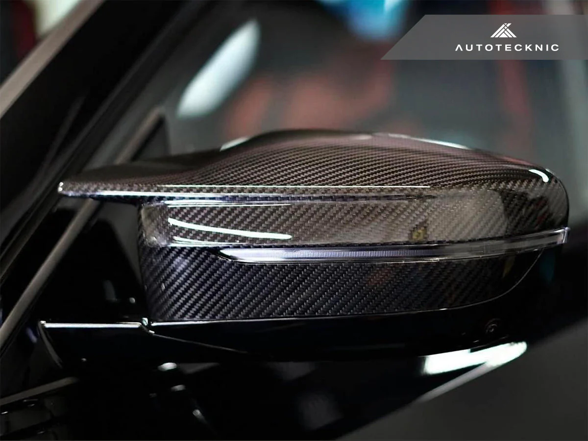 AutoTecknic Dry Carbon Fiber Mirror Covers - G20 M340I LCI | G22 M440I LCI - Image 7