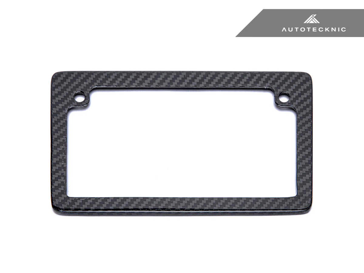 AutoTecknic Dry Carbon Fiber Motorcycle License Plate Frame - Image 5
